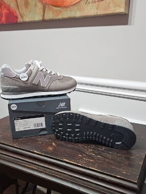 BRAND NEW - New Balance 574 Core Grey Suede Casual Sneakers